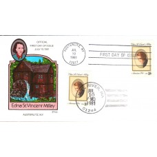 #1926 Edna St. Vincent Millay Collins FDC