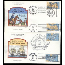 #1937-38 Yorktown - Capes Collins FDC Set