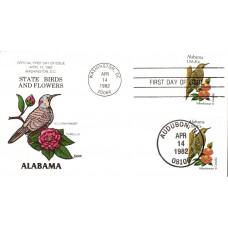 #1953 Alabama Birds - Flowers Collins FDC