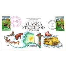 #2066 Alaska Statehood Collins FDC