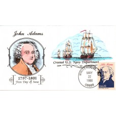 #2216b John Adams Collins FDC