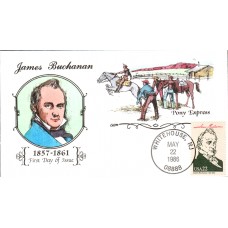 #2217f James Buchanan Collins FDC