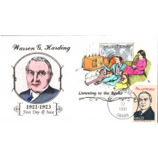 #2219a Warren Harding Collins FDC