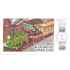 #2259 Railroad Coal Car 1870s Collins FDC