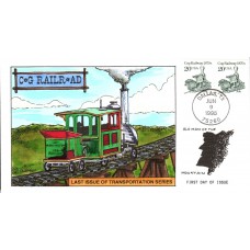 #2463 Cog Railway 1870s Collins FDC