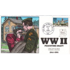 #2559b Peacetime Draft Collins FDC