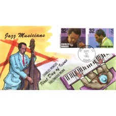 #2989-90 Charles Mingus - T. Monk Hawkins Collins FDC