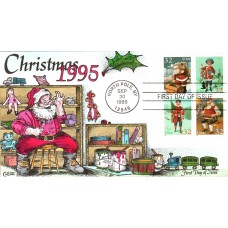 #3004-07 Santa and Children Collins FDC