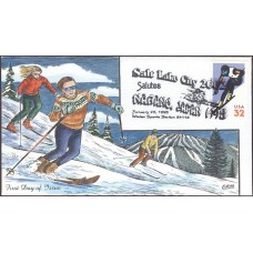 #3180 Alpine Skiing Collins FDC 