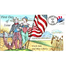 #3268 Uncle Sam Hat Collins FDC