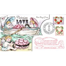 #3274-75 Victorian Love Collins FDC