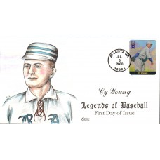 #3408m Cy Young Collins FDC