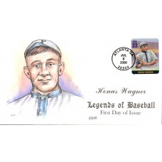 #3408q Honus Wagner Collins FDC