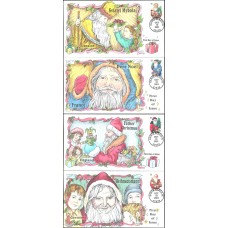 #3537-40 Santa Claus Collins FDC Set