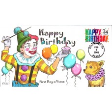 #3558 Happy Birthday Collins FDC