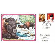 #3675//77 Snowman - Bison Collins FDC