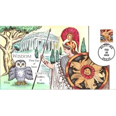 #3766 Wisdom Sculpture Collins FDC