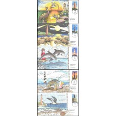 #3787-91 Southeastern Lighthouses Collins Set w/3788a