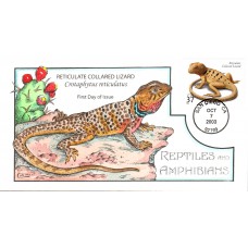 #3816 Reticulate Collared Lizard Collins FDC