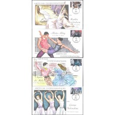 #3840-43 American Choreographers Collins FDC Set