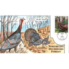 #3899g Wild Turkey Collins FDC