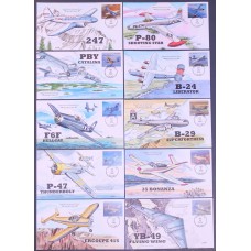 #3916-25 Advances in Aviation Collins FDC Set