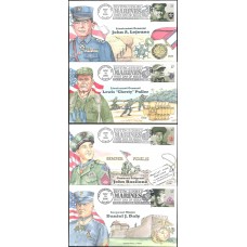 #3961-64 Distinguished Marines Collins FDC Set