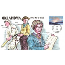 #4121 Oklahoma Statehood Collins FDC