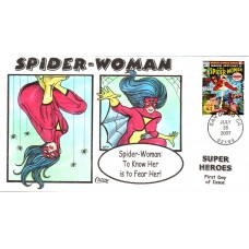 #4159q Spider Woman Collins FDC