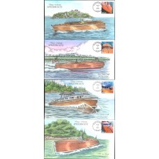 #4160-63 Vintage Speedboats Collins FDC Set