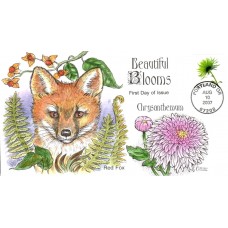 #4176 Beautiful Blooms - Red Fox Collins FDC