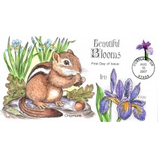 #4178 Beautiful Blooms - Chipmunk Collins FDC