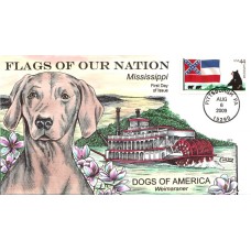 #4300 FOON: Mississippi Flag Collins FDC