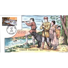 #4376 Oregon Statehood Collins FDC