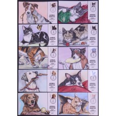 #4451-60 Animal Rescue Collins FDC Set