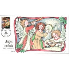 #4477 Angel With Lute Collins FDC