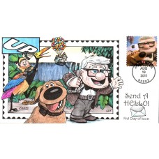 #4556 Carl Fredricksen and Dug Collins FDC