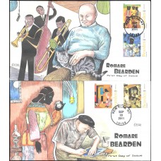 #4566-69 Romare Bearden Collins FDC Set