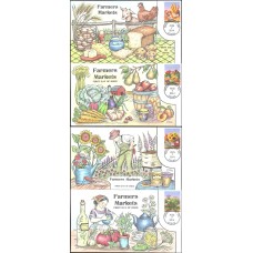 #4912-15 Farmers' Market Collins FDC Set