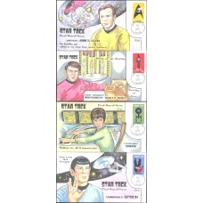 #5132-35 Star Trek Collins FDC Set