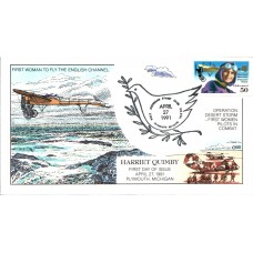 #C128 Harriet Quimby Collins FDC