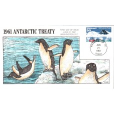 #C130 Antarctic Treaty - Penguins Collins FDC