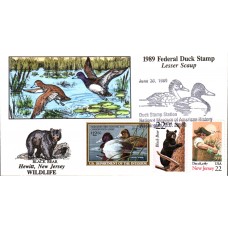 #RW56 Lesser Scaup Collins FDC - 73 Made Black Bear