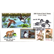 #RW56 Lesser Scaup Collins FDC - 70 Made Bobcat