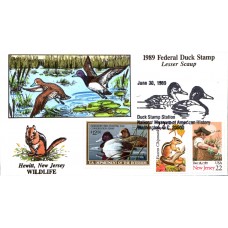 #RW56 Lesser Scaup Collins FDC - 75 Made Chipmunk