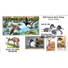 #RW56 Lesser Scaup Collins FDC - 74 Made Deer