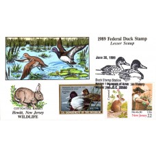 #RW56 Lesser Scaup Collins FDC - 75 Made Rabbit