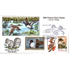 #RW56 Lesser Scaup Collins FDC - 71 Made Squirrel