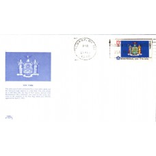 #1643 New York State Flag Colonial FDC