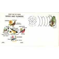 #1971 Maine Birds - Flowers Colonial FDC